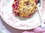 Crumble rhubarbe fruits rouges