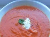 Soupe froide aubergine -tomate
